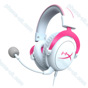 HyperX Cloud II, white/pink