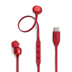 JBL Tune 310C USB-C, in-ear, red