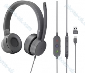 Lenovo Go wired ANC headset Storm Grey
