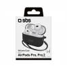 SBS, Apple AirPods Pro, silicone, black - Case